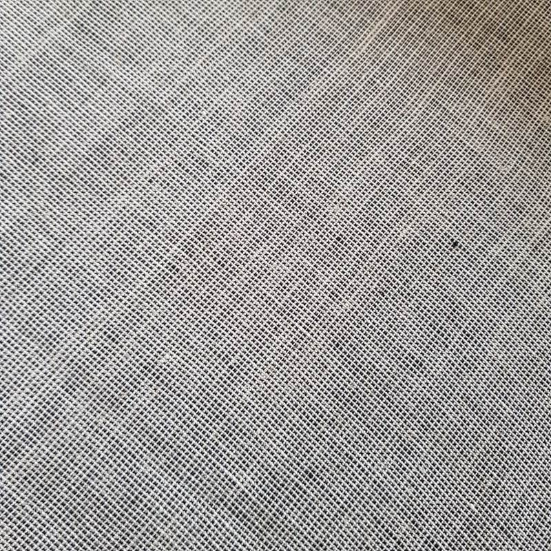 Toile De Lin Gaia - Trame Noire, Blanche, écrue - Vente Au Demi-mètre (175 Cm De Large)