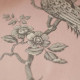 EB - Toile de Jouy Mésange Gris/Rose 50cm