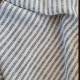 Alizé washed linen with graphite and white stripes