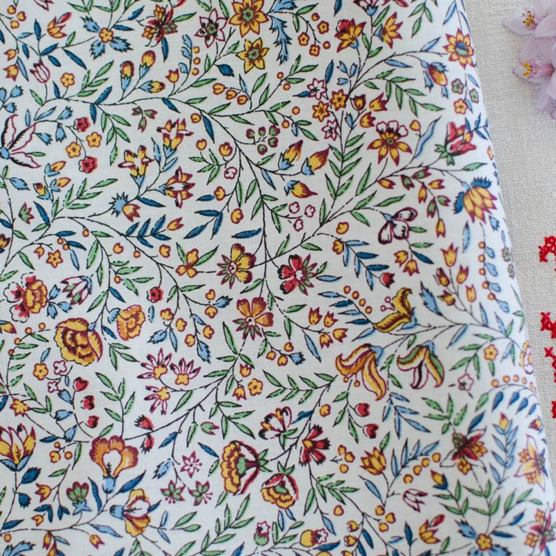 Green Indian Beaucaire in cotton