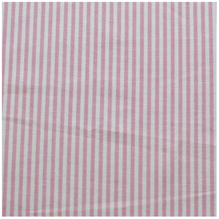 Toile de coton Appoline tissé teint Vichy Rose et Blanc à rayures de 4 mm