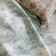 EB - Toile de Jouy coton Pastorale impression verte - 50 cm