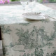EB - Toile de Jouy cotton Pastoral green print - 50 cm