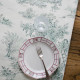 EB - Toile de Jouy cotton Pastoral green print - 50 cm