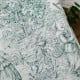 EB - Toile de Jouy coton Pastorale impression verte - 50 cm
