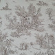 EB - Toile de Jouy cotton Pastoral brown print - 50 cm