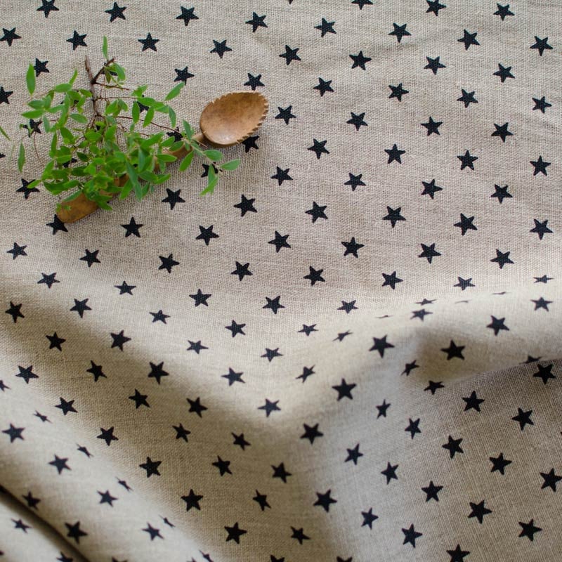 EB - Toile de Lin Mélina étoilée - 50 cm