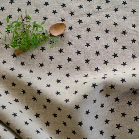 EB - Toile de Lin Mélina étoilée - 50 cm