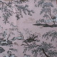 EB - Toile de Jouy Diane Rose en percale - 50 cm
