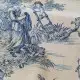 Toile de Jouy coton Pastorale impression bleue