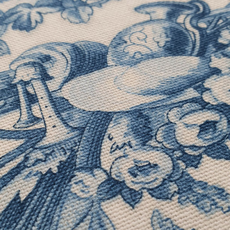 Toile de Jouy cotton Ludivine Ink